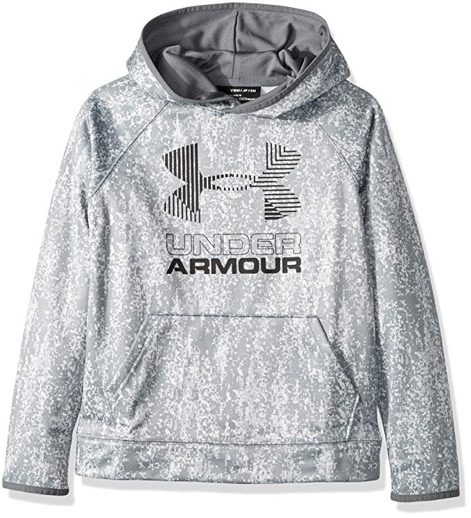 Under Armour Boys' Armour Fleece Printed Big Logo Hoodie