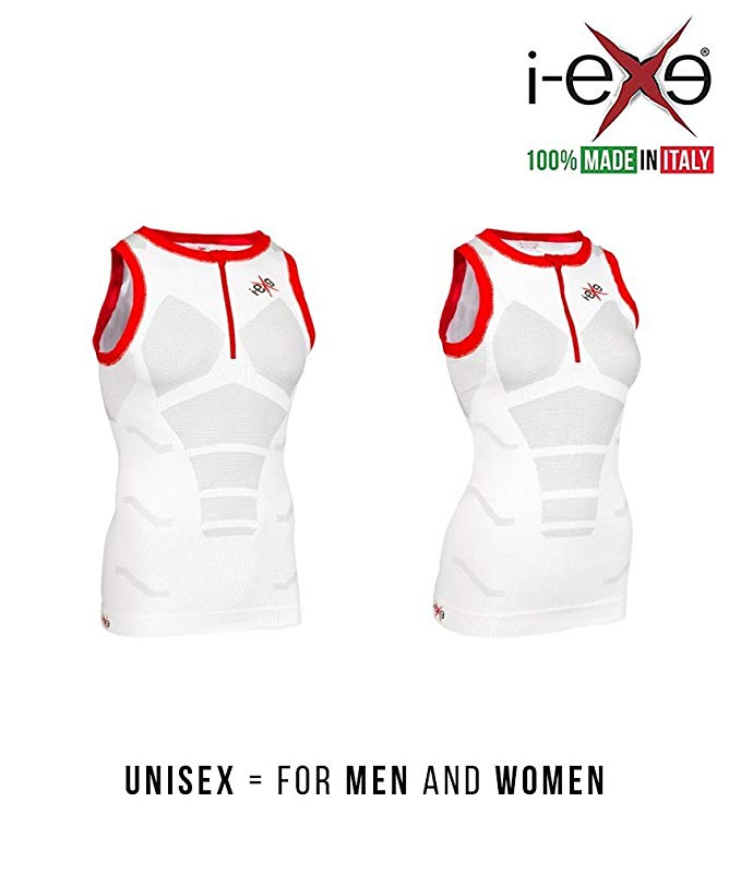 I-EXE - Made in Italy - Multizone Compression Shirt/Maximum Performance/High Level of Comfort/For Cycling, Running, Hiking, Workout, Training, Crossfit