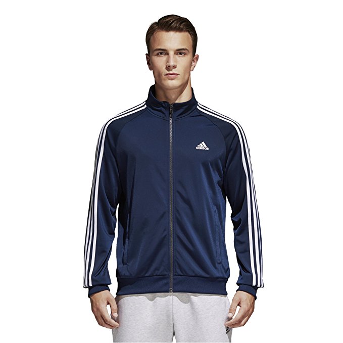 adidas Men's Essentials 3-Stripe Tricot Track Jacket