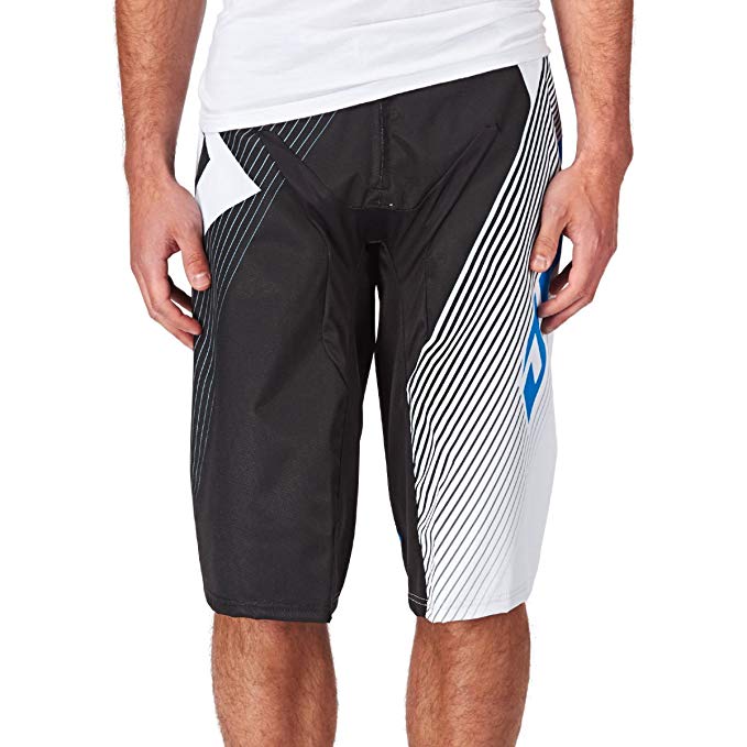 One Industries Gamma Czar DH Shorts (Black/Cyan, Size 32)