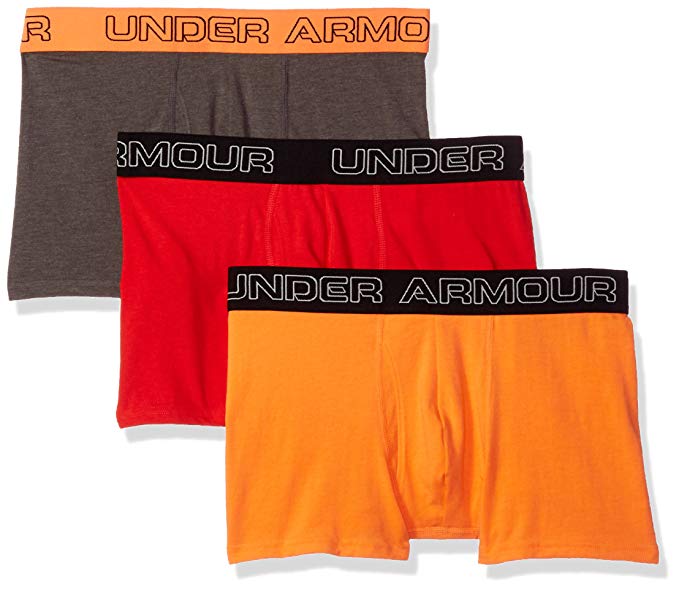 Under Armour Men's Charged Cotton Stretch 3” Boxerjock – 3-Pack