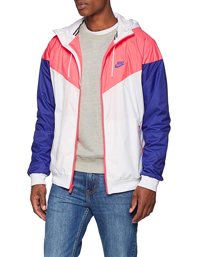 NIKE Windrunner Jacket - Pink/White/Blue