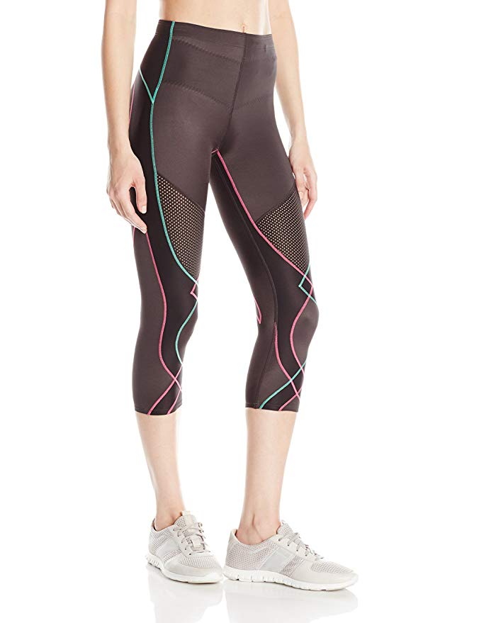 CW-X Women's Mid Rise 3/4 Capri Stabilyx Ventilator Cooling Compression Tights