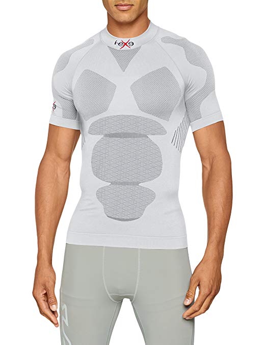 I-EXE - Made in Italy - Mens Multizone Compression Shirt/Maximum Performance/High Level of Comfort/For Cycling, Running, Hiking, Fitness, Gym, Workout, Crossfit