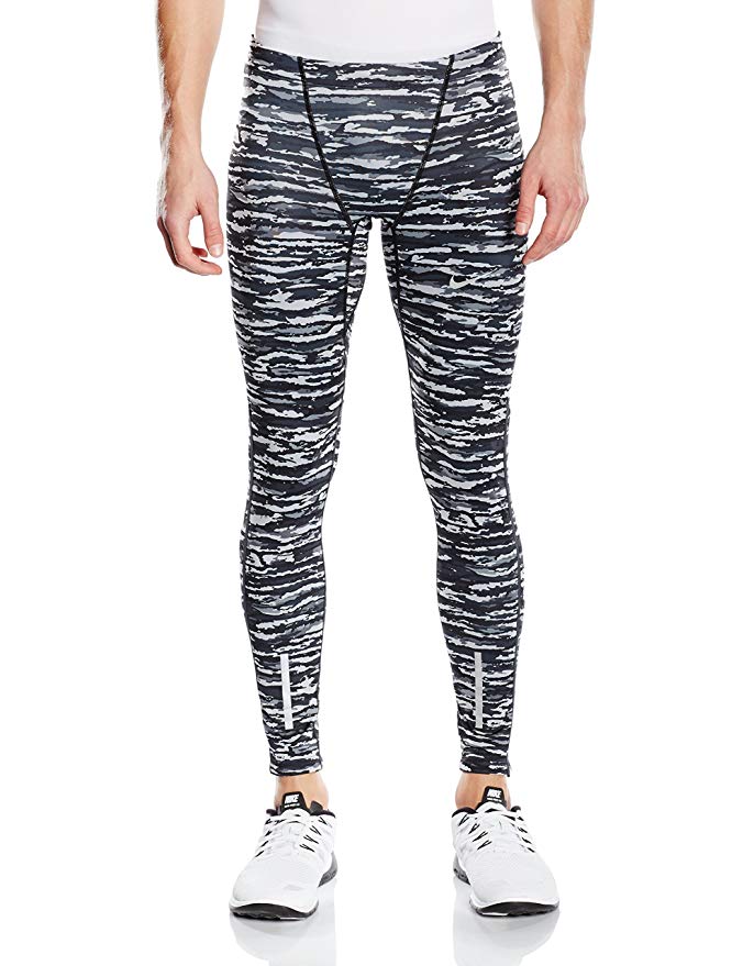 Nike Mens Tech Wilder Running Tights Blue Camo